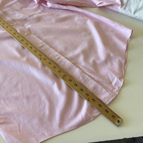 Brooks Brothers Slim Fit Light Pink White Collared Flip Cuff Dress Shirt SZ 16.5 - Picture 7 of 7